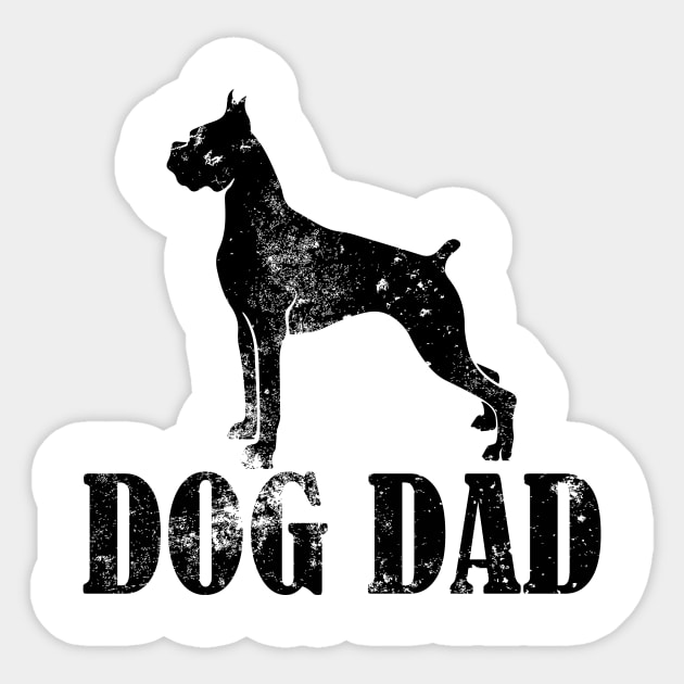 Boxer Dog Dad Sticker by AstridLdenOs